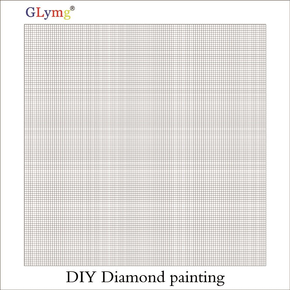 5D Diamond Painting Square/Round With Markings Canvas Blank Grid