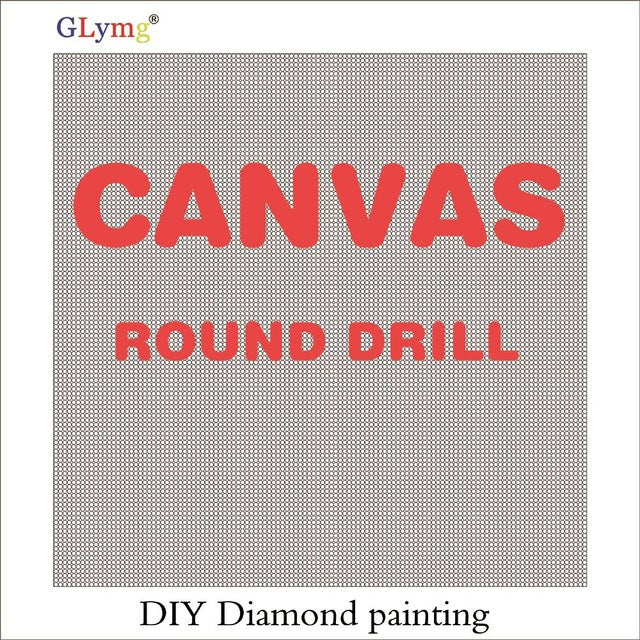 5D Diamond Painting Square/Round With Markings Canvas Blank Grid