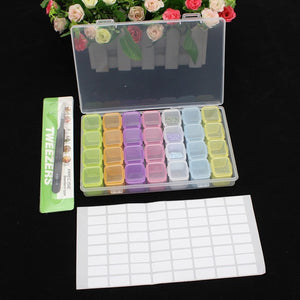 5d Diamond Painting Tools Kit Transparent Plastic Storage Box Jewelry