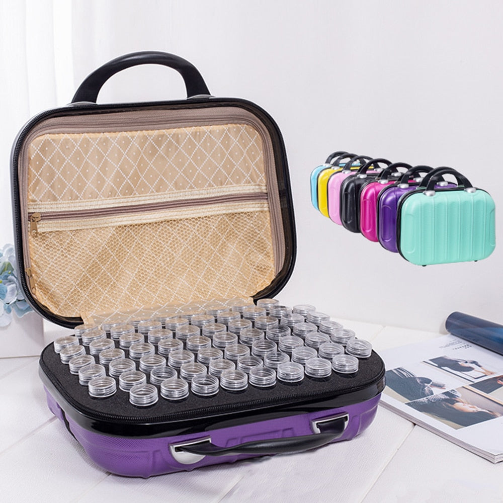 GLymg 132 Bottles Diamond Painting Storage Box