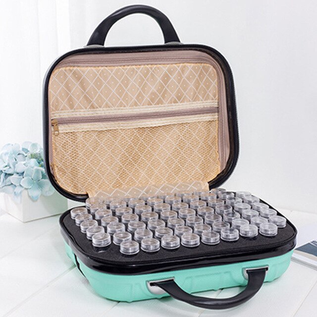 GLymg 132 Bottles Diamond Painting Storage Box