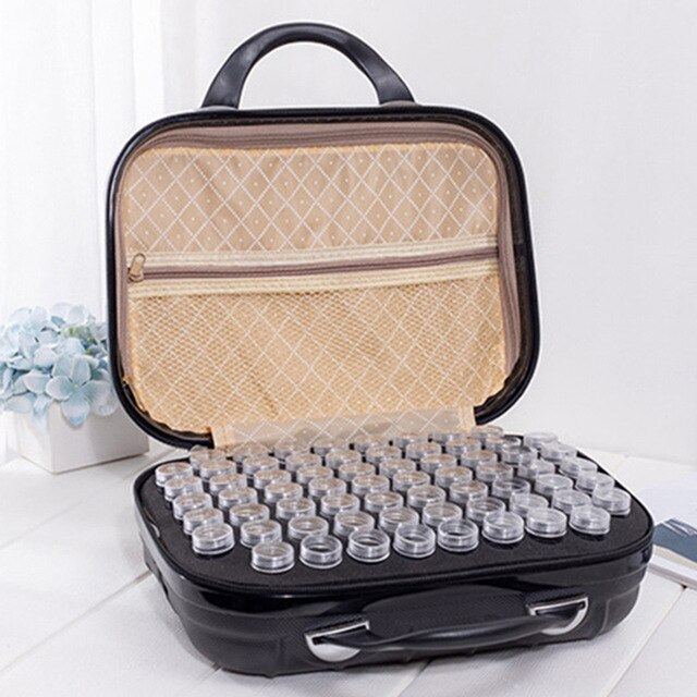 GLymg 132 Bottles Diamond Painting Storage Box