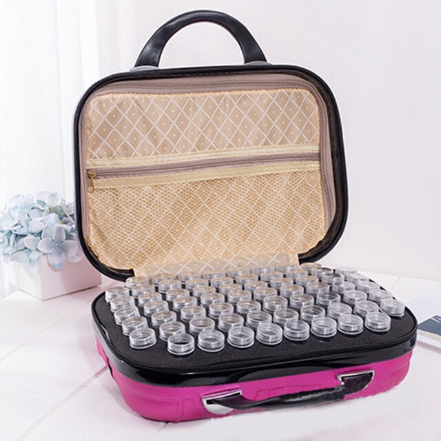 GLymg 132 Bottles Diamond Painting Storage Box