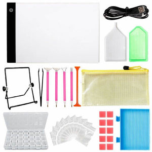Dimmable A4 LED Lighted Diamond Painting Board