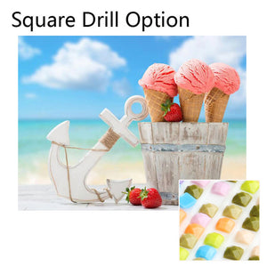 Strawberry Ice Cream 5d Diamond Painting