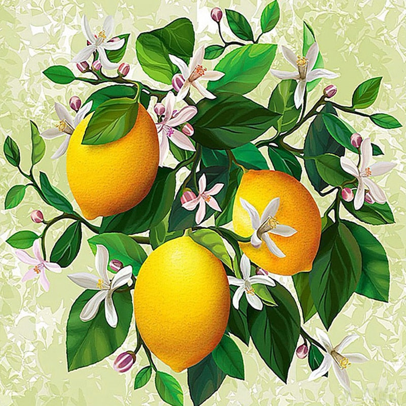 Lemon Flower 5D Diamond Painting kits