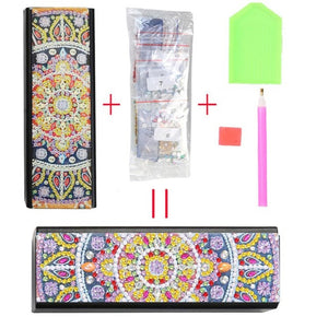 New Fine DIY Diamond Painting Sunglasses Case Portable Leather Glasses