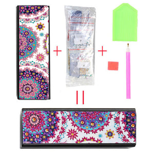 New Fine DIY Diamond Painting Sunglasses Case Portable Leather Glasses