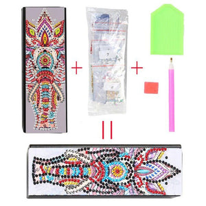 New Fine DIY Diamond Painting Sunglasses Case Portable Leather Glasses