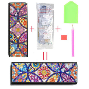 New Fine DIY Diamond Painting Sunglasses Case Portable Leather Glasses