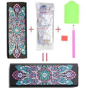 New Fine DIY Diamond Painting Sunglasses Case Portable Leather Glasses