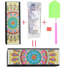 New Fine DIY Diamond Painting Sunglasses Case Portable Leather Glasses