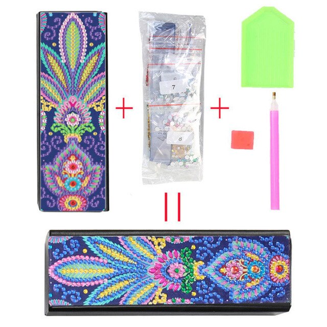 New Fine DIY Diamond Painting Sunglasses Case Portable Leather Glasses