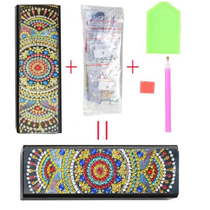 New Fine DIY Diamond Painting Sunglasses Case Portable Leather Glasses
