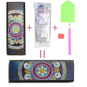 New Fine DIY Diamond Painting Sunglasses Case Portable Leather Glasses