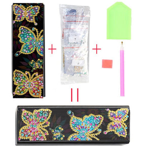 New Fine DIY Diamond Painting Sunglasses Case Portable Leather Glasses