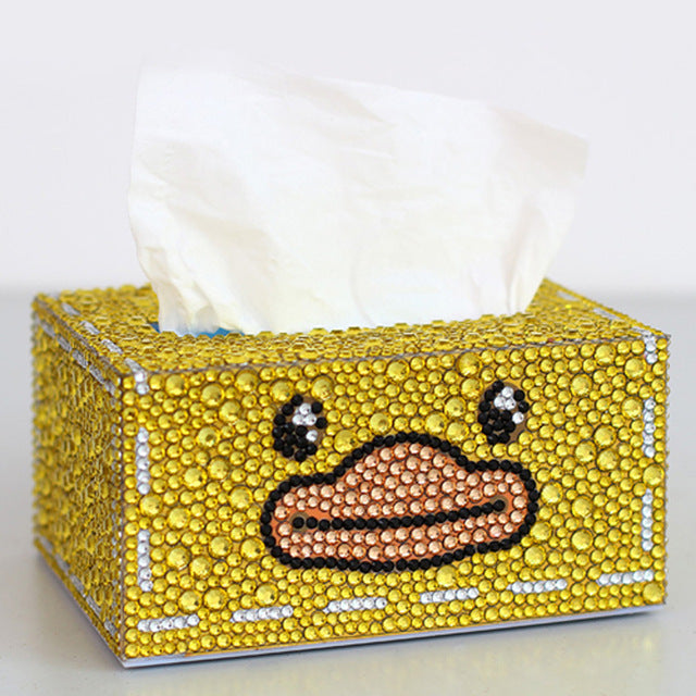 Handmade Storage Box Cartoon Tissue Box Diamond Roll