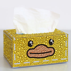 Handmade Storage Box Cartoon Tissue Box Diamond Roll