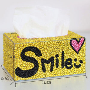 Handmade Storage Box Cartoon Tissue Box Diamond Roll