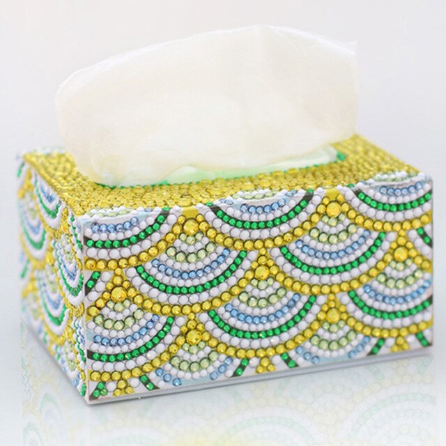 Handmade Storage Box Cartoon Tissue Box Diamond Roll