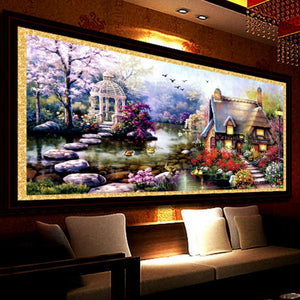 Lake House 5D Painting Art