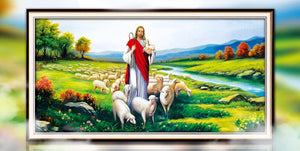 Jesus Sheep Diamond Painting