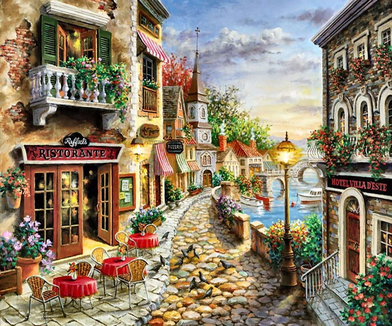 City Street 5D Painting Art