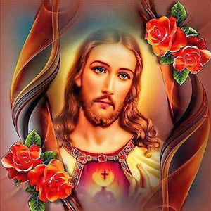 Jesus Rose Christian 5D Art