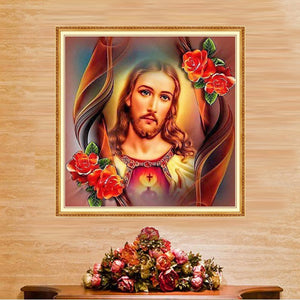 Jesus Rose Christian 5D Art