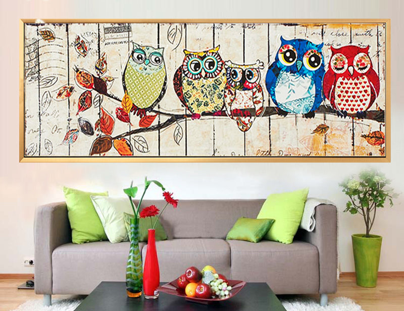 Owl Family Diamond Painting