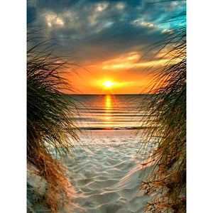 Sunset Landscape Diamond Embroidery
