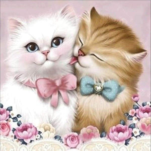 Diamond Cat Couple 5D