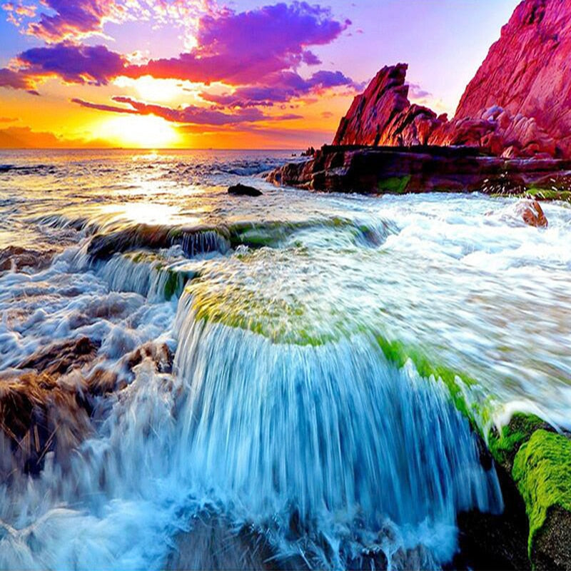 Colorful Waterfall Diamond Art