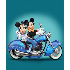 Mickey Mouse on Bike Diamond Painting