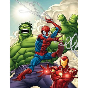 Spiderman Ironman Hulk Diamond Painting