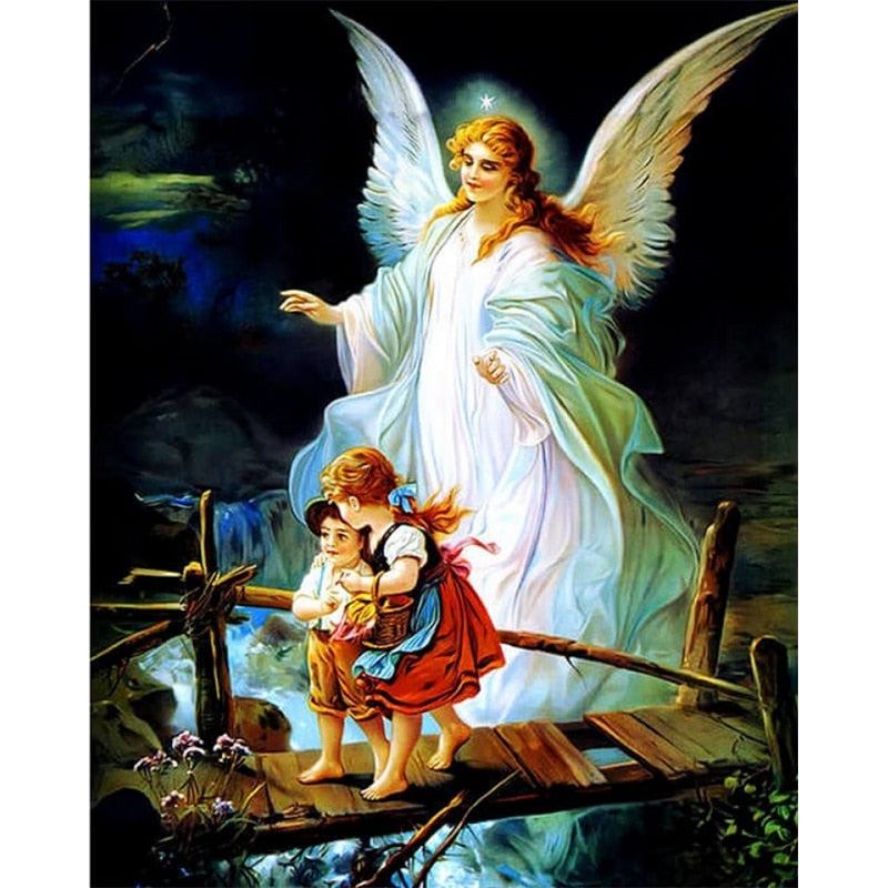 Angel Guard Children Diamond Painting