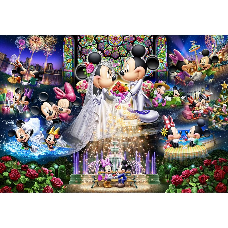 Mickey Mouse Wedding Diy Diamond Embroidery