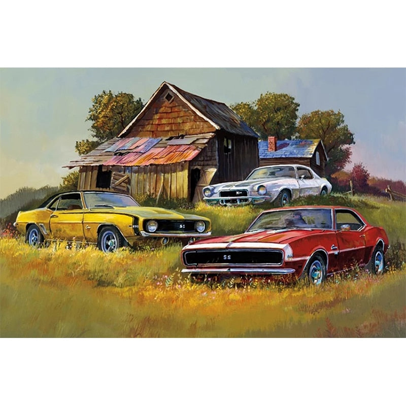 Vintage Car Diamond Painting