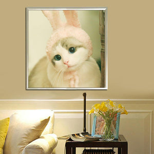 Cute Cat Diy 5D Diamond Embroidery