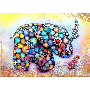 Colorful Elephant Diamond Embroidery Kit