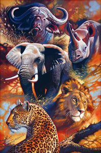 Big Five Animals Lord Full Diamond