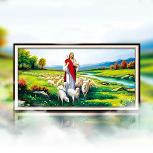 Jesus Sheep Diamond Painting