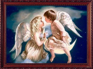 Little Angel Boy and Girl 5D Art