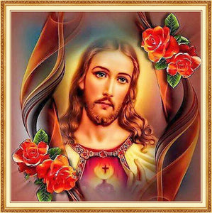 Jesus Rose Christian 5D Art