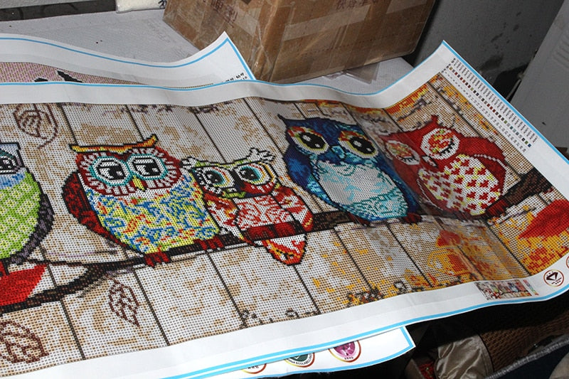 Owl Family Diamond Painting