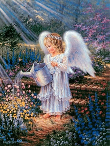 Angel In Garden Diamond Painting