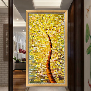 Golden Tree Diamond Painting