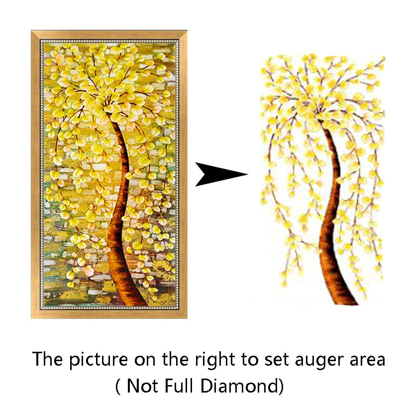 Golden Tree Diamond Painting