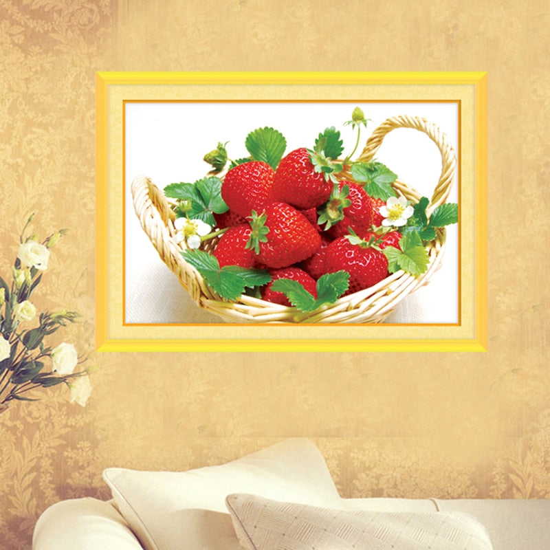 Strawberries Fruit Painting Art