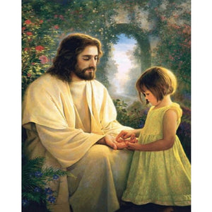 Little Girl And Jesus Painting Kit